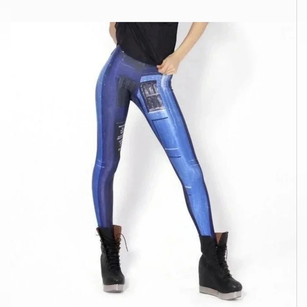 BLACKMILK Doctor Who Police Box Leggings S